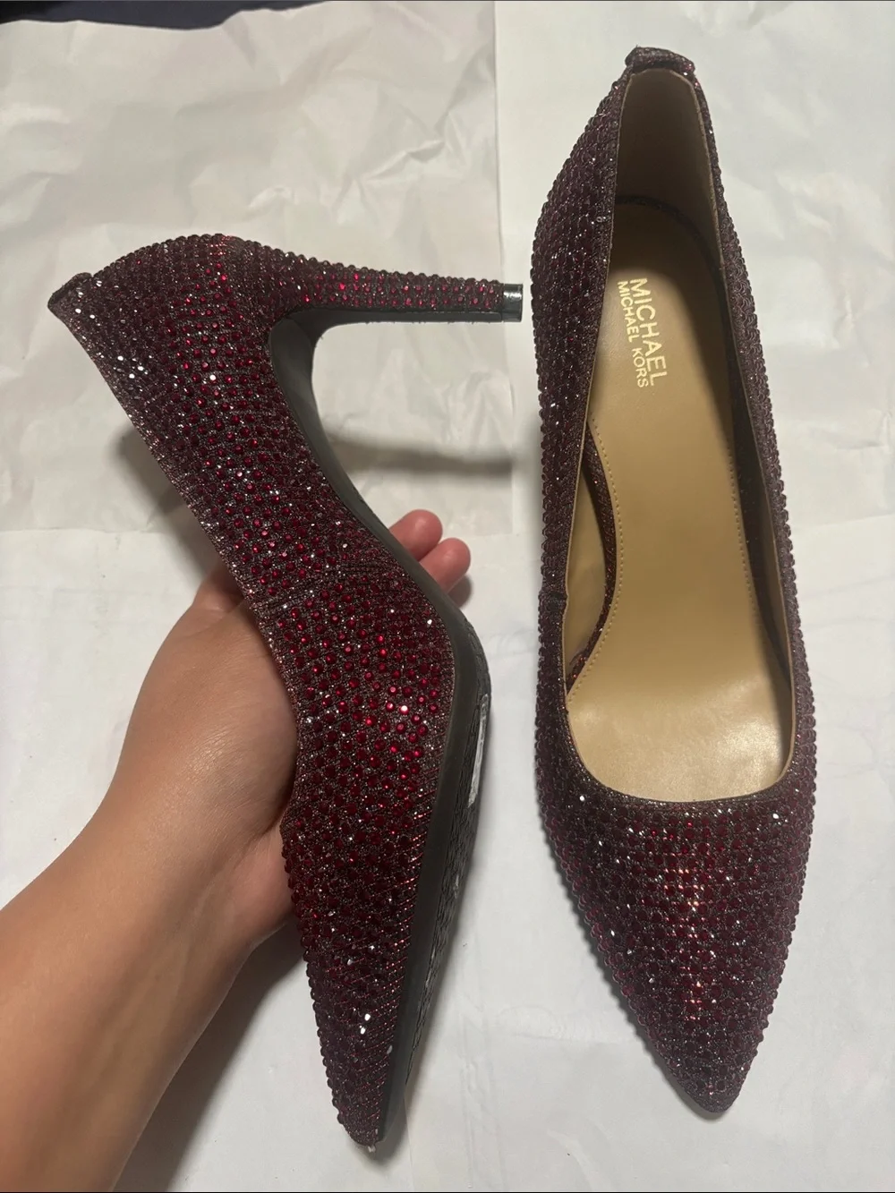 Michael Kors embellished pointed